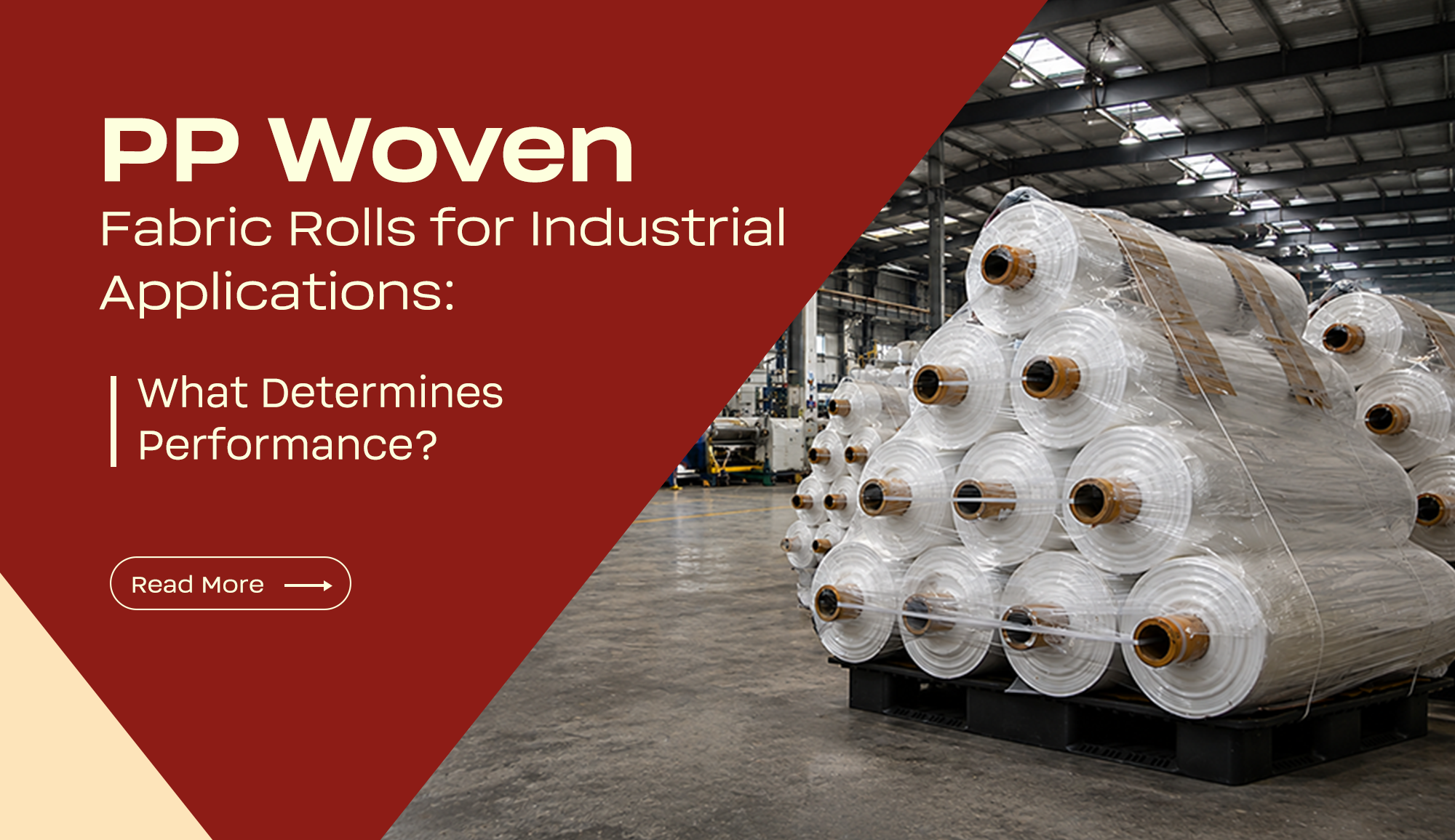 pp woven fabric roll performance